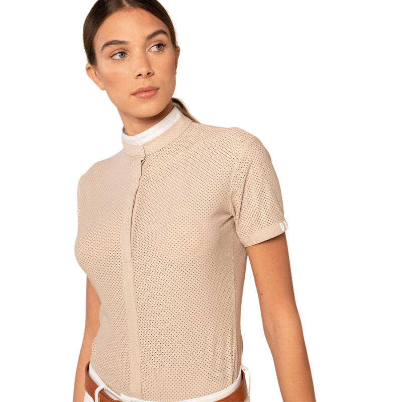 Ladies Helios Short Sleeve Competition Polo - Latte