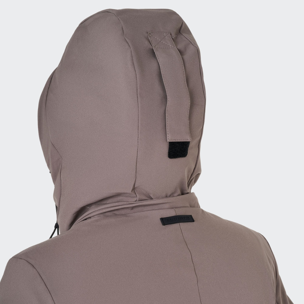 Ladies Water & Wind Repellent Long Down Padded Coat | Brindle