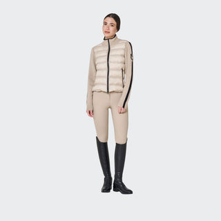 Ladies Hybrid Nylon + Knit Coat | Cobblestone