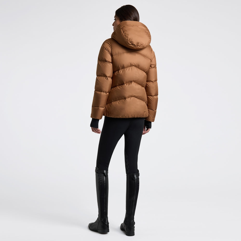 Ladies CT Hooded Down Padded Coat | Camel