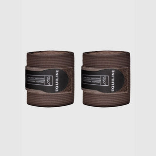 Elastic Work Bandages With Fleece | Set of 2 | Brown