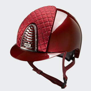 Cromo 2.0 Burgundy Metal | Satin Front | Milano Collection | Silver Night Swarovski Crystals