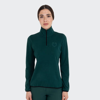 Ladies High Neck Half Zip Fleece Sweater | Pine Grove