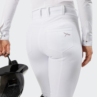 Ladies Mary Star Breeches | Medium Rise | White