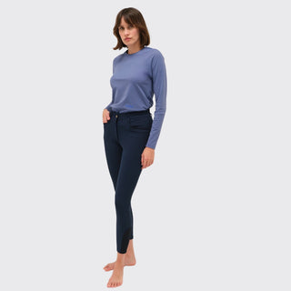 Ladies Giovani Light Grip Breeches | Medium Rise | Dark Baltique