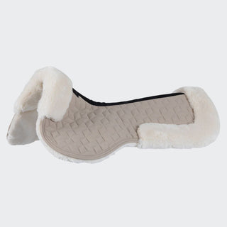 Technical Fabric + Sheepskin Half Pad | Cobblestone