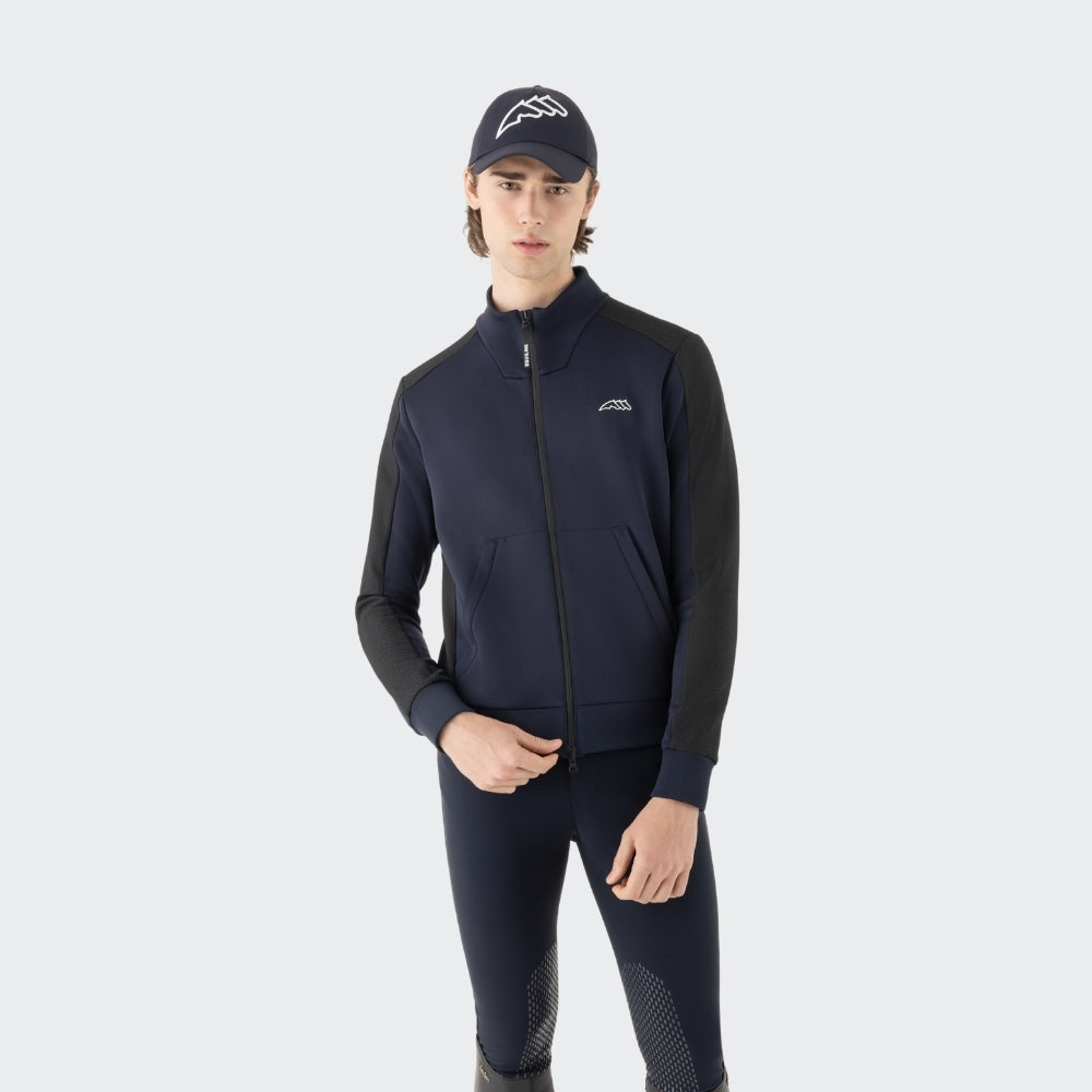 Mens Eqcelfa Full Zip Sweater | Navy