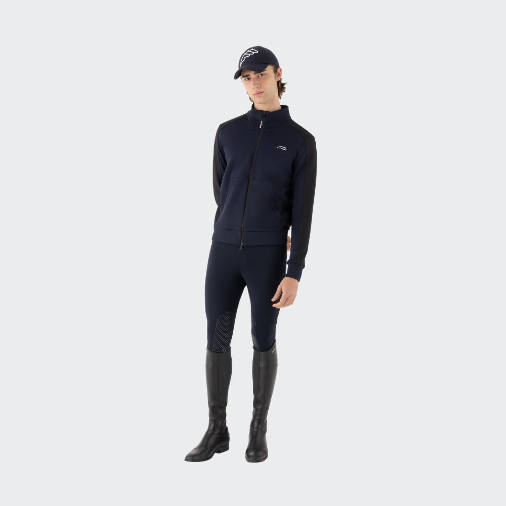 Mens Eqcelfa Full Zip Sweater | Navy