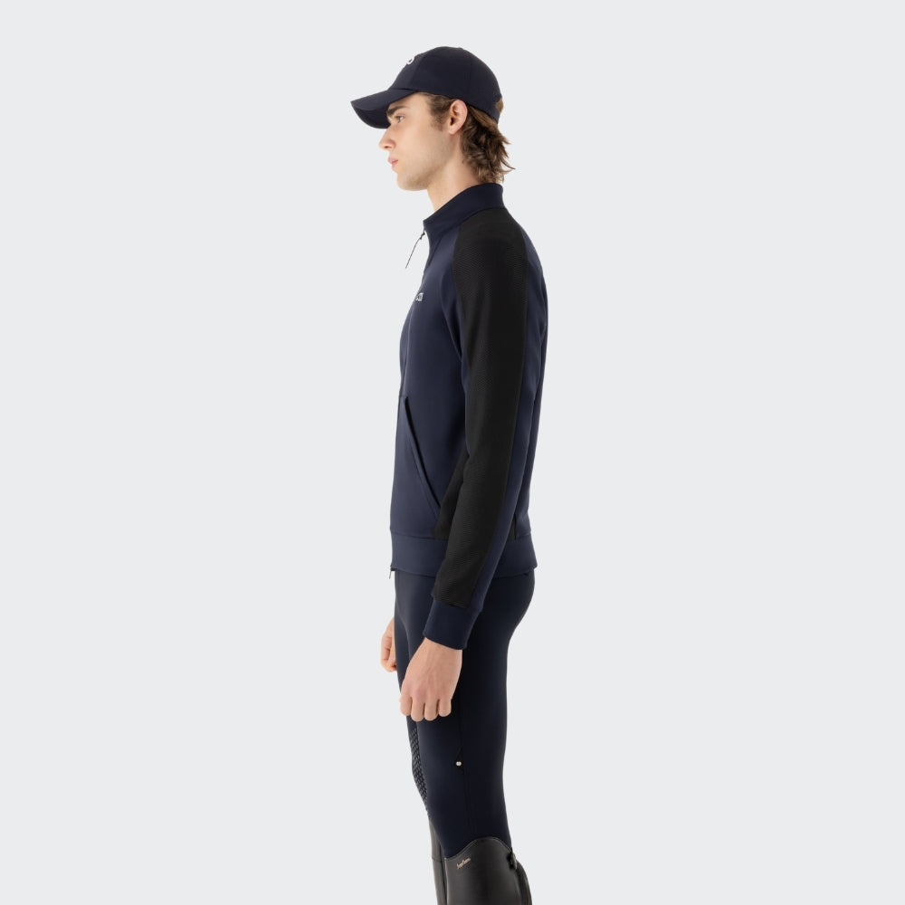 Mens Eqcelfa Full Zip Sweater | Navy