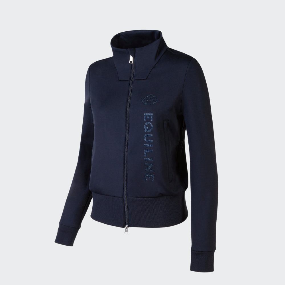 Ladies Eqglempa Full Zip Sweater | Navy
