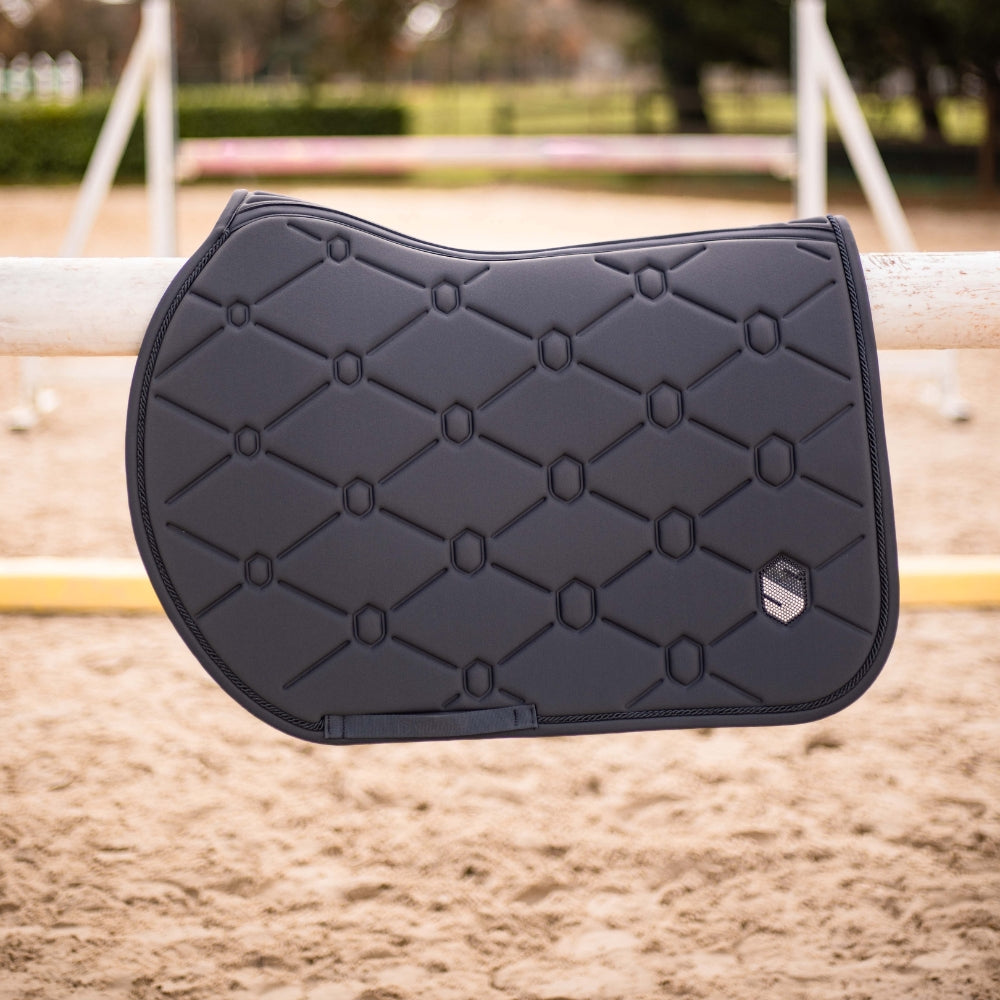 SpineShield Swarovski Jumping Saddle Pad | Anthracite