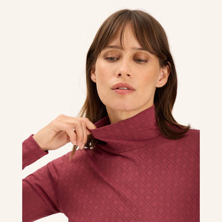 Calder Long Sleeve Training Polo | Dark Muscat