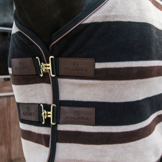Fleece Rug Heavy | Stripes Brown | Beige