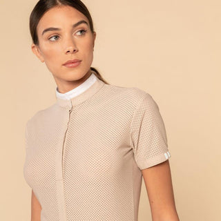 Ladies Helios Short Sleeve Competition Polo | Beige