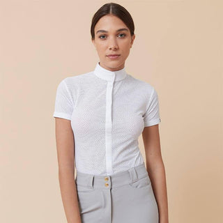 Ladies Helios Short Sleeve Competition Polo | White