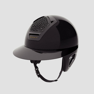 Voronoï Carbon Helmet With Temple Protection | Black | Grey Rainbow