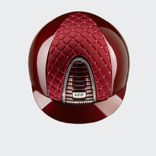 Cromo 2.0 Burgundy Metal | Satin Front | Milano Collection | Silver Night Swarovski Crystals