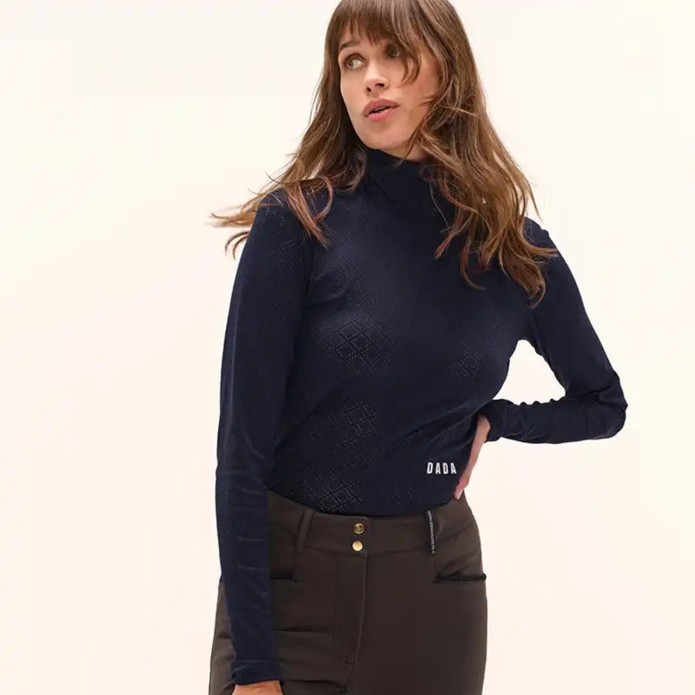 Calder Long Sleeve Training Polo | Navy