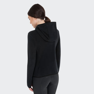 Ladies Full Zip Fleece Hoodie | Black