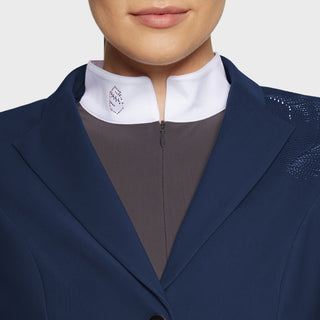 Ladies Victorine Crystal Ferna Show Jacket | Sapphire