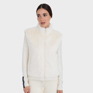 Ladies Ecofur Vest | Antique White