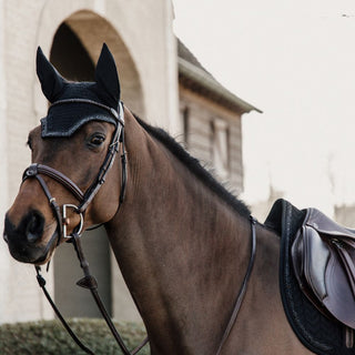 Glitter Stone Jumping Saddle Pad | Black
