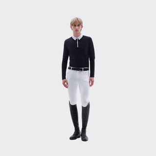 Mens Athletic Breeches With Back Pocket | White
