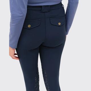 Ladies Giovani Light Grip Breeches | Medium Rise | Dark Baltique