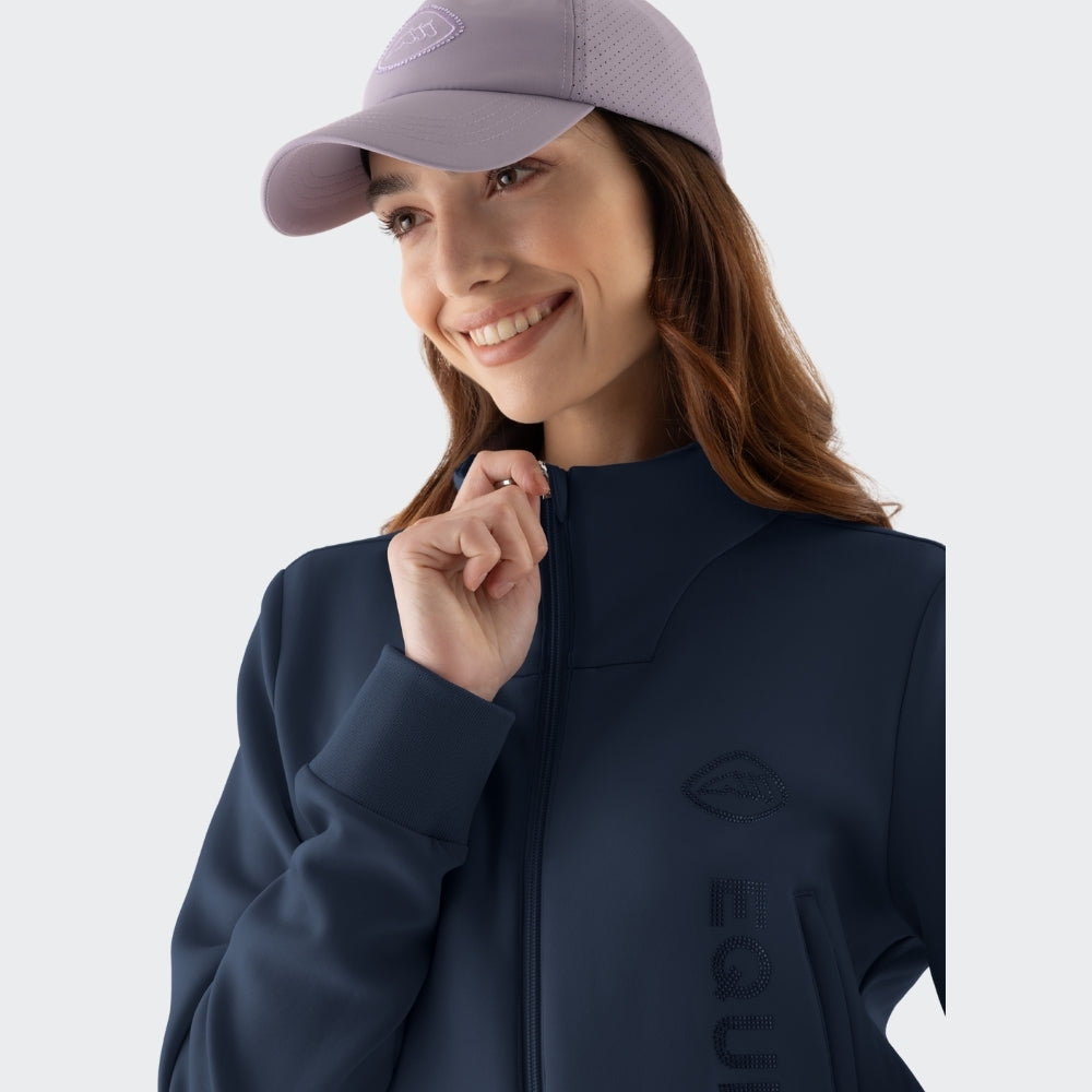 Ladies Eqglempa Full Zip Sweater | Navy
