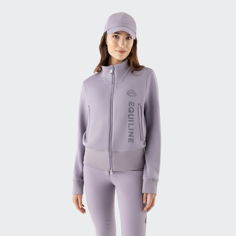 Ladies Eqglempa Full Zip Sweater | Mauve