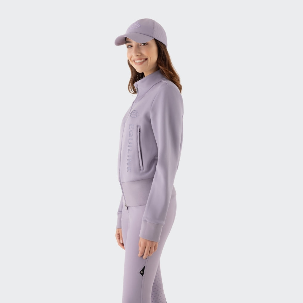 Ladies Eqglempa Full Zip Sweater | Mauve