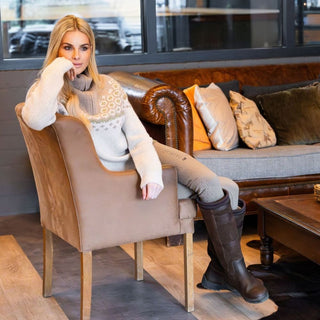 Ladies Cavalleara Knitted Pullover | Vanilla