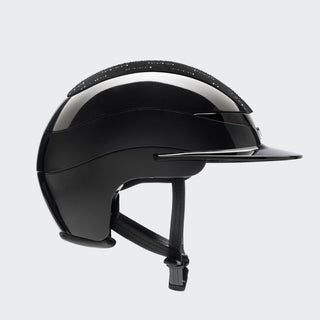 Xanto Helmet | Standard Visor Visor | Rain Of Diamonds | With Logo | Glossy Black