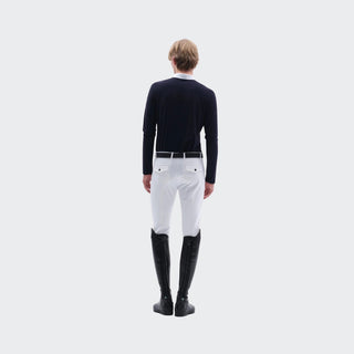Mens Athletic Breeches With Back Pocket | White