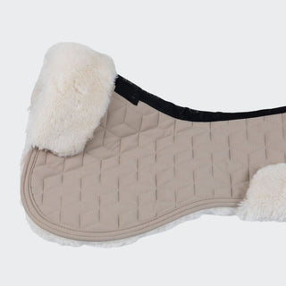 Technical Fabric + Sheepskin Half Pad | Cobblestone
