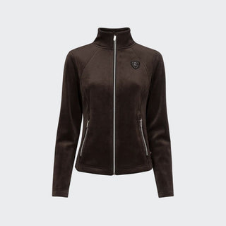 Ladies Cavaldetta Suede Look Jacket | Coffee