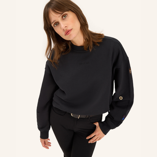 Ladies Birman Cotton Sweatshirt | Coal
