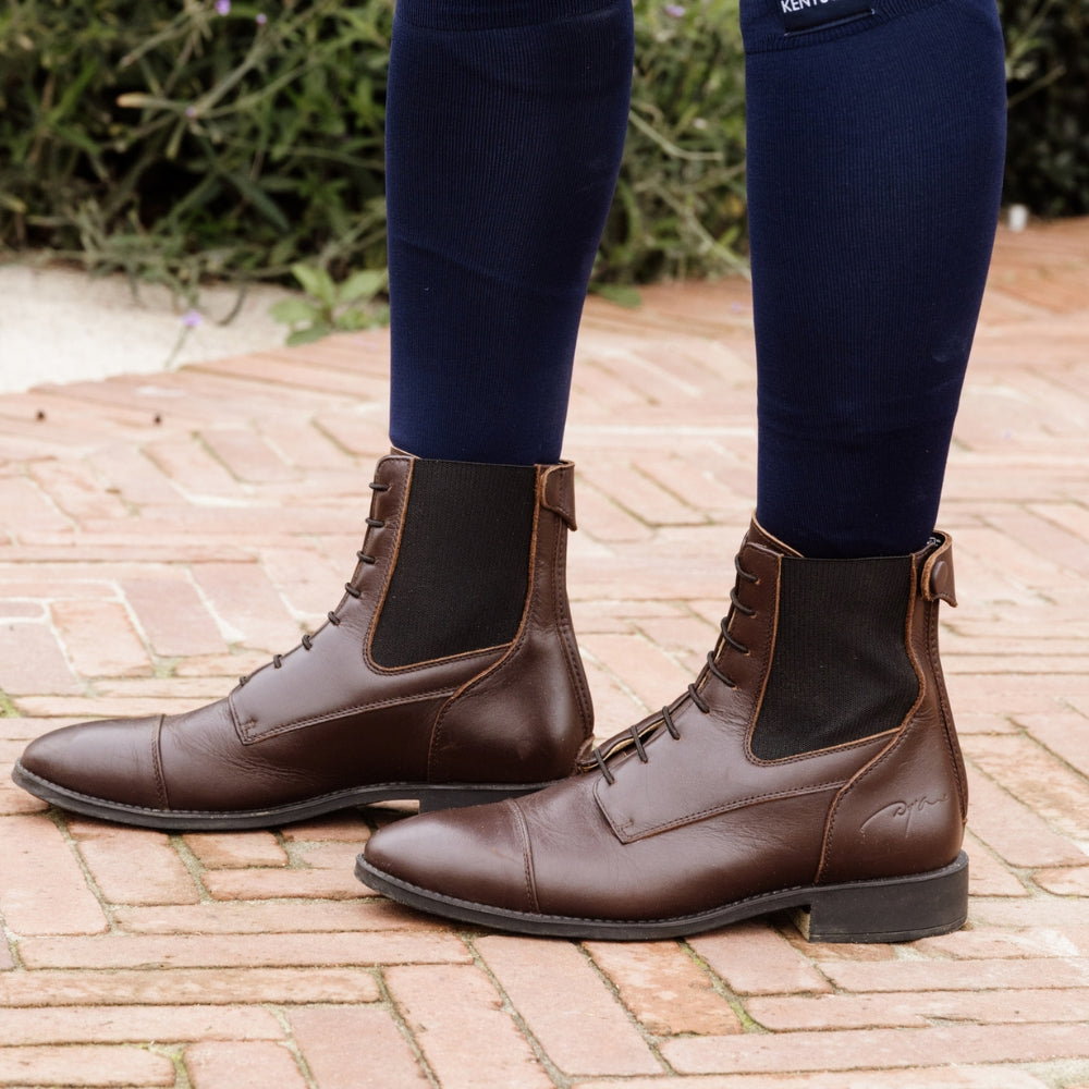 Short Boots Front Laces | Brown