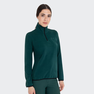 Ladies High Neck Half Zip Fleece Sweater | Pine Grove