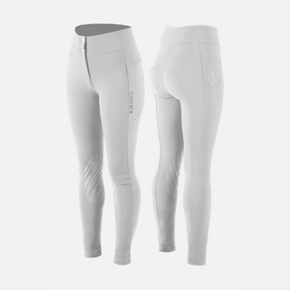 Ladies Nitin Breeches | High Rise |White