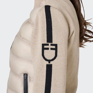 Ladies Hybrid Nylon + Knit Coat | Cobblestone