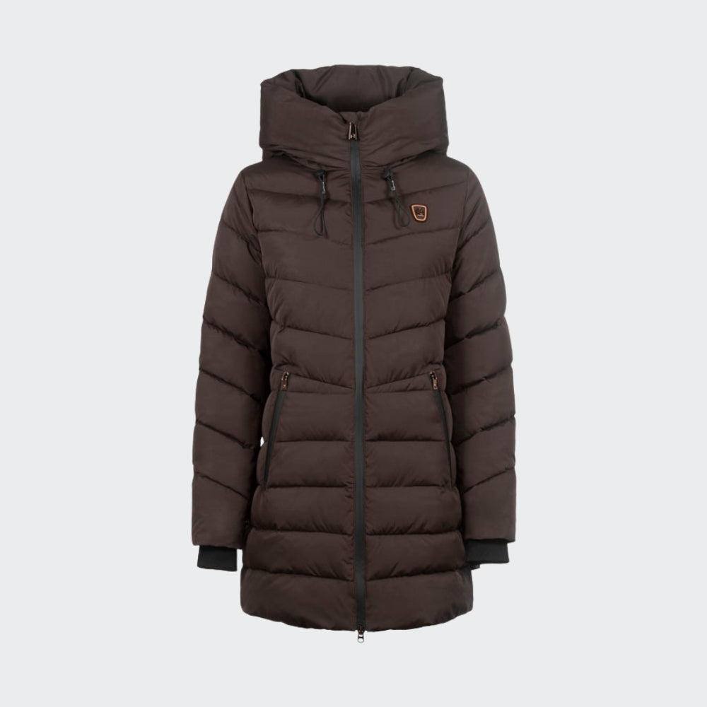 Ladies Cavallora Functional Padded Coat | Espresso Brown