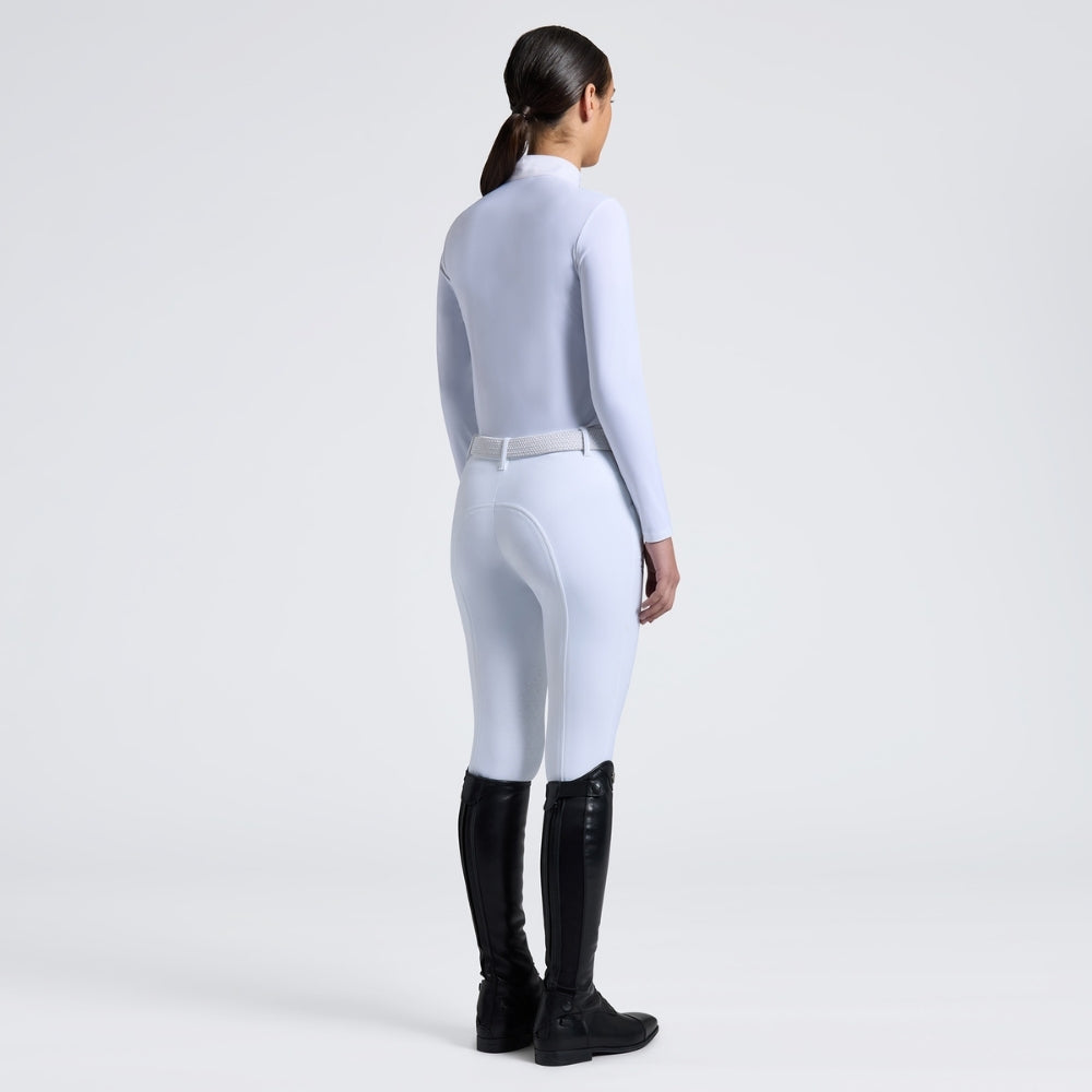 Girls CT Jersey Heart Logo Print Show Shirt | Long Sleeve | White