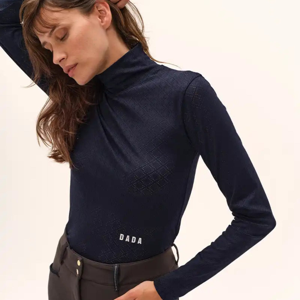 Calder Long Sleeve Training Polo | Navy