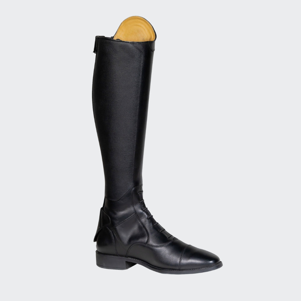 Tall Riding Boots With Laces | Black