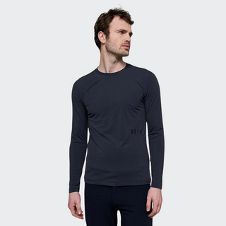 Mens Fellow Long Sleeve Technical Polo | Storm Grey