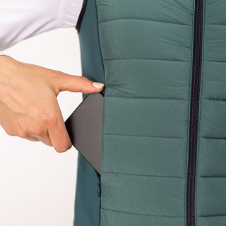Ladies Kloé Down Padded Vest | Emerald Green