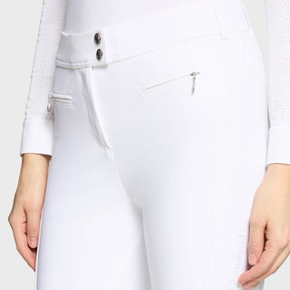 Ladies Omega Sport Breeches | Medium Rise | White