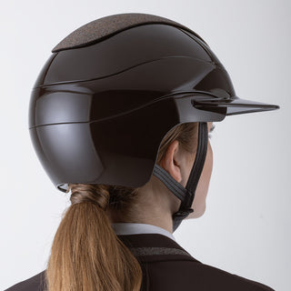 Xanto Helmet | Sun Visor | Swarovski Top | Coffee Bean