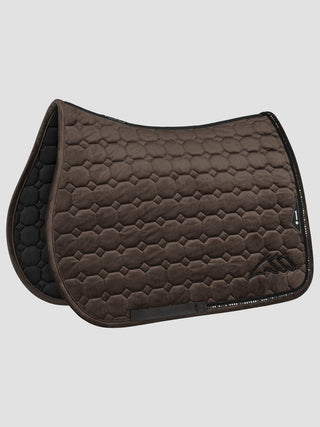Equenti Velvet Octagon Saddle Pad | Coffee Bean